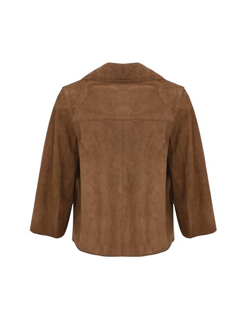 Giubbino Gaia in pelle Pecan LEATHER AUTHORITY | GAIA126